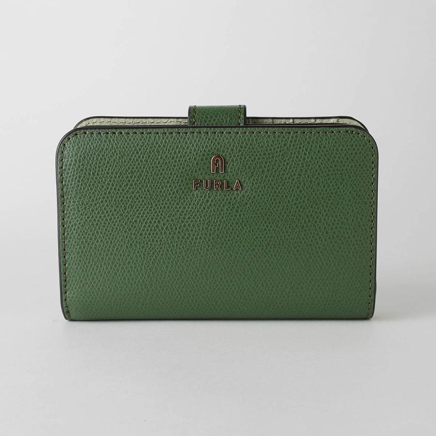 並行輸入 フルラ 2つ折り財布 FURLA カメリア WP00314 ARE000 4059S 1 007レディース グリーン 緑 | FURLA