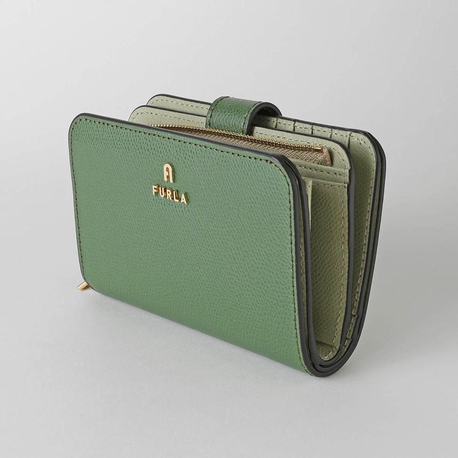 並行輸入 フルラ 2つ折り財布 FURLA カメリア WP00314 ARE000 4059S 1 007レディース グリーン 緑 | FURLA | 03