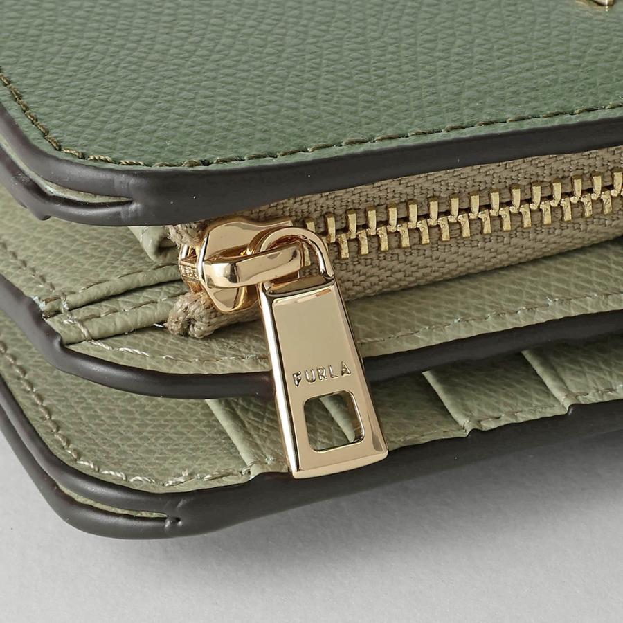 並行輸入 フルラ 2つ折り財布 FURLA カメリア WP00314 ARE000 4059S 1 007レディース グリーン 緑 | FURLA | 07