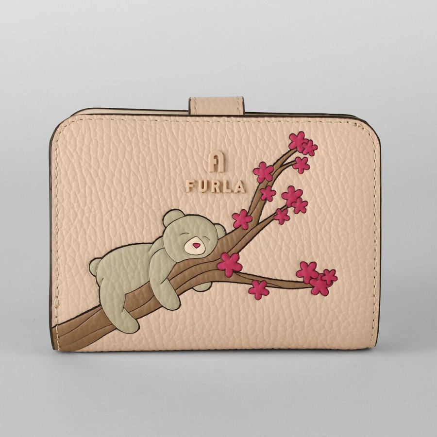 並行輸入 フルラ 2つ折り財布 FURLA カメリア WP00315 BX4433 4782S 9 001 レディース ベージュ | FURLA