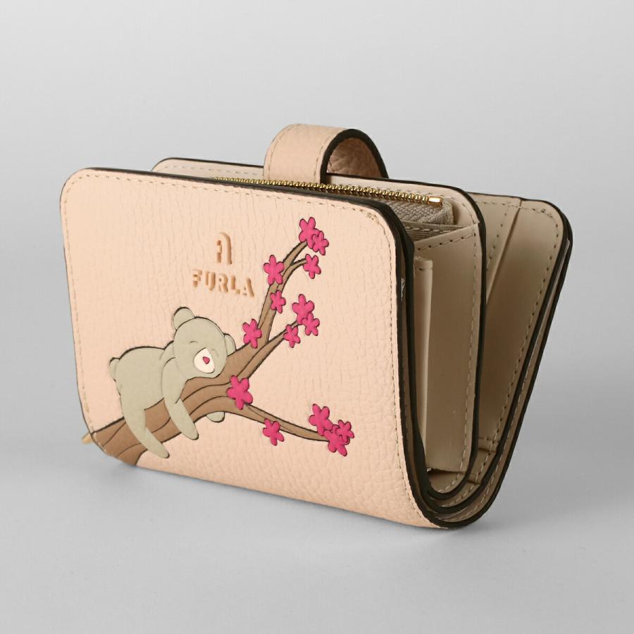 並行輸入 フルラ 2つ折り財布 FURLA カメリア WP00315 BX4433 4782S 9 001 レディース ベージュ | FURLA | 03