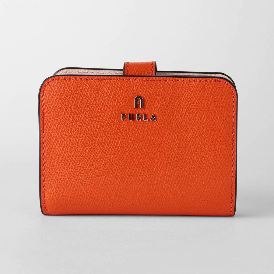 新品未使用品　フルラ FURLA 折り財布　オレンジ フルラ FURLA 財布 二つ折り財布 折りたたみ財布 小銭入れ付き
