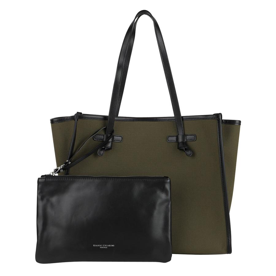 新品に近いGIANNI CHIARINI トートバッグ ベージュ/ブラック ジャンニ キアリーニ トートバッグ レディース ベージュ マルチェッラM