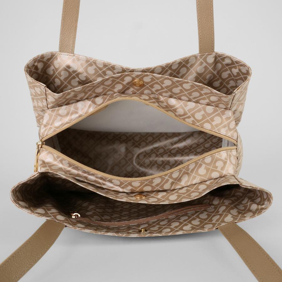 極美品 ダニエラグレジス リネン ショルダー トート バッグ ベージュ系 GHERARDINI（ゲラルディーニ） 並行輸入 トートバッグ ソフティ GH0222