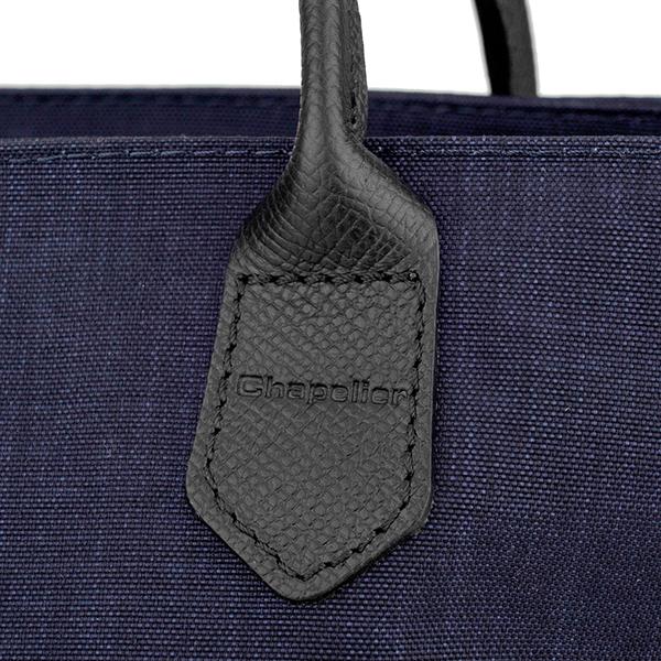 エルベシャプリエ　1407C M ネイビー エルベシャプリエ Herve Chapelier 1407C(レザーハンドル舟型