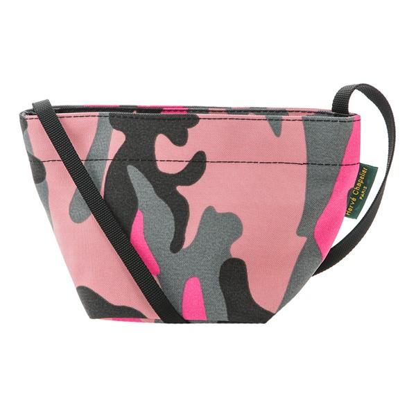 並行輸入 エルベ シャプリエ ショルダーバッグ 舟型ミニトート XS カモフラージュ 1927F F36 ピンク/グレー 爆買 | Herve Chapelier