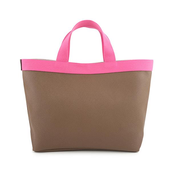 並行輸入 エルベ シャプリエ トートバッグ Herve Chapelier ペブルド グレイン コーテッド キャンバス 704GP 6454Fレディース ブラウン 茶 ピンク | Herve Chapelier | 01