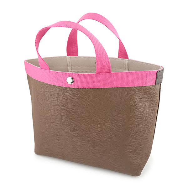 並行輸入 エルベ シャプリエ トートバッグ Herve Chapelier ペブルド グレイン コーテッド キャンバス 704GP 6454Fレディース ブラウン 茶 ピンク | Herve Chapelier | 03