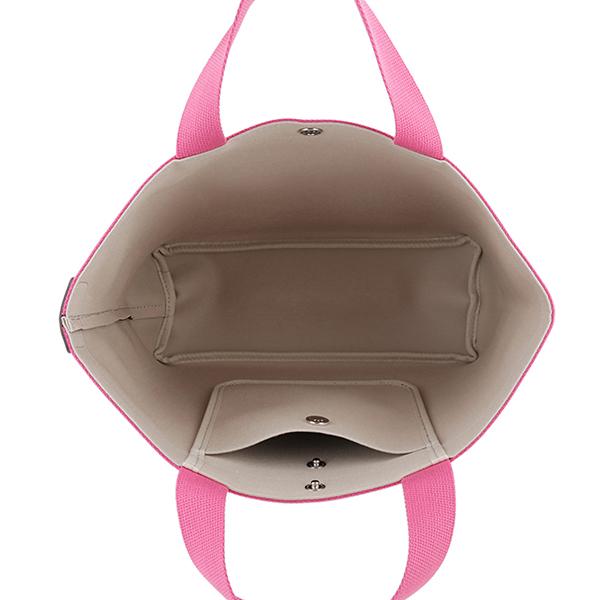 並行輸入 エルベ シャプリエ トートバッグ Herve Chapelier ペブルド グレイン コーテッド キャンバス 704GP 6454Fレディース ブラウン 茶 ピンク | Herve Chapelier | 04