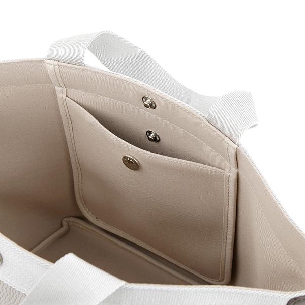 並行輸入 エルベ シャプリエ トートバッグ Herve Chapelier ペブルド グレイン コーテッド キャンバス 707GP 6381レディース ベージュ | Herve Chapelier | 06