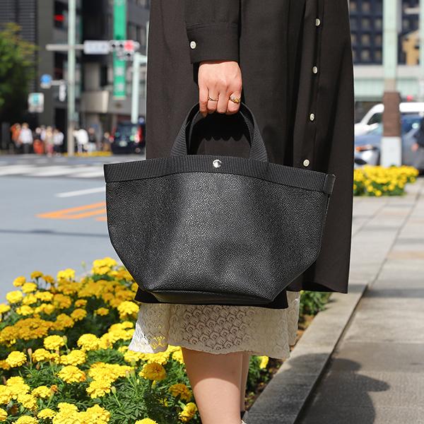 Herve Chapelier エルベ シャプリエ トートバッグ ペブルド