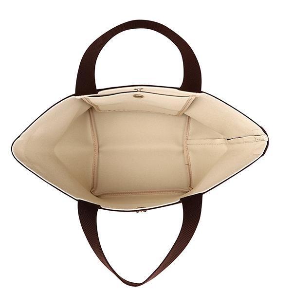 並行輸入 エルベ シャプリエ トートバッグ Herve Chapelier ペブルド グレイン コーテッド キャンバス 707GP 6969レディース ブラウン | Herve Chapelier | 04