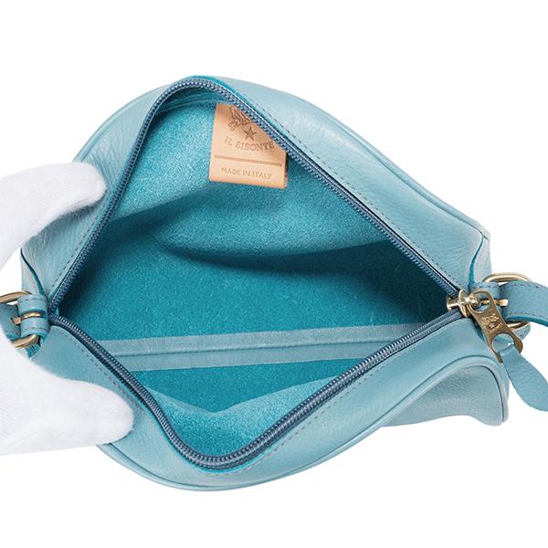 IL BISONTE イルビゾンテ ショルダーバッグ ライトブルー 水色 A0581  