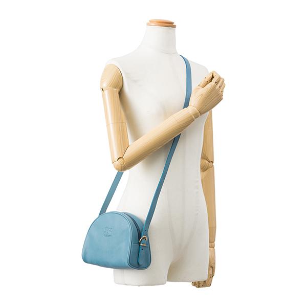 IL BISONTE イルビゾンテ ショルダーバッグ ライトブルー 水色 A0581  