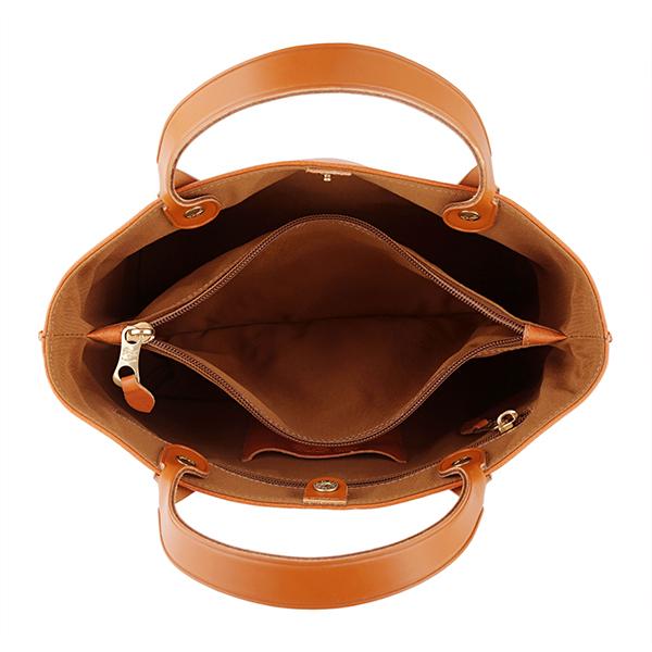 並行輸入 イルビゾンテ ハンドバッグ IL BISONTE フェデリカ A2307 P 145 BTH016 PV0001 CA124レディース キャラメル 茶系 | IL BISONTE | 04