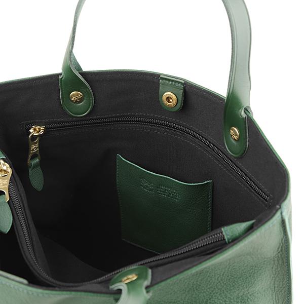 並行輸入 イルビゾンテ ハンドバッグ IL BISONTE フェデリカ A2307 P293 BTH016 PV0004 GR113Bレディース グリーン 緑 | IL BISONTE | 06