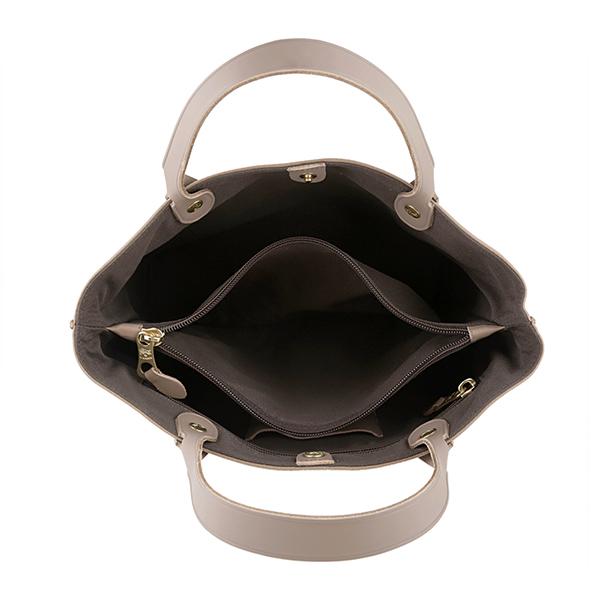 並行輸入 イルビゾンテ ハンドバッグ IL BISONTE フェデリカ A2307 P 618 BTH016 PV0001 GY119レディース グレージュ | IL BISONTE | 04