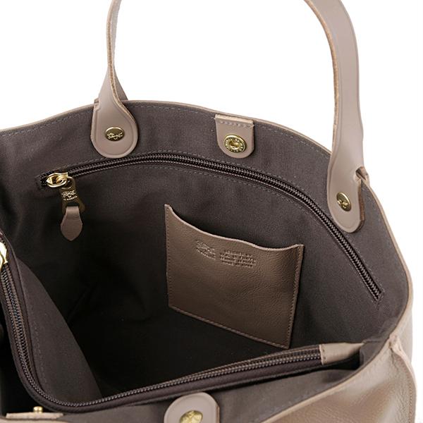 並行輸入 イルビゾンテ ハンドバッグ IL BISONTE フェデリカ A2307 P 618 BTH016 PV0001 GY119レディース グレージュ | IL BISONTE | 06