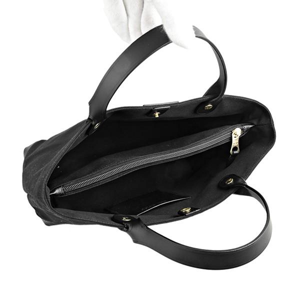 並行輸入 イルビゾンテ トートバッグ CANVAS BAG A2307 T T016 ブラック 黒 爆買 | IL BISONTE | 04