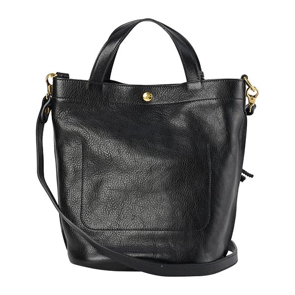 並行輸入 イルビゾンテ ハンドバッグ ブラック 黒 IL BISONTE A2599  P 153 爆買 | IL BISONTE | 01