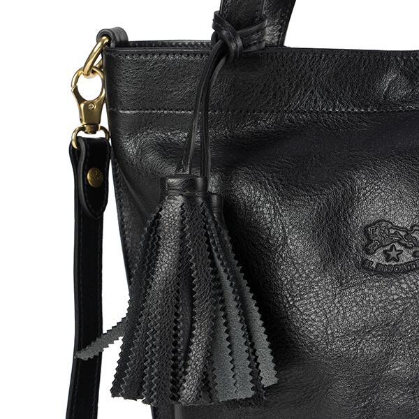 並行輸入 イルビゾンテ ハンドバッグ ブラック 黒 IL BISONTE A2599  P 153 爆買 | IL BISONTE | 07