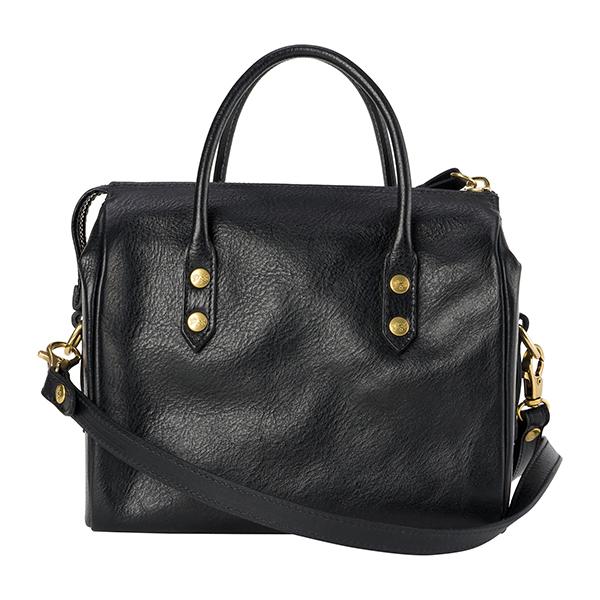 並行輸入 イルビゾンテ  ハンドバッグ ヴァッケッタ A2613  P 153 ブラック 黒 爆買 | IL BISONTE | 01