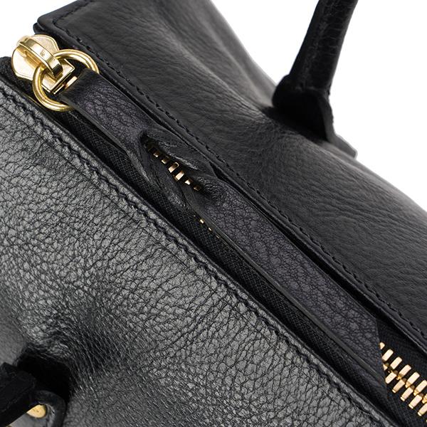 並行輸入 イルビゾンテ  ハンドバッグ ヴァッケッタ A2613  P 153 ブラック 黒 爆買 | IL BISONTE | 07