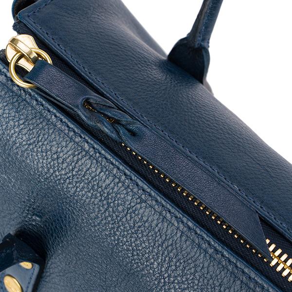 並行輸入 イルビゾンテ  ハンドバッグ ヴァッケッタ A2613  P 866 ネイビー 紺 爆買 | IL BISONTE | 07