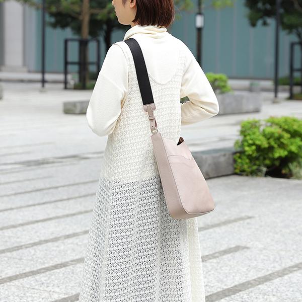 並行輸入 イルビゾンテ ショルダーバッグ IL BISONTE フィフティ オン BME030 PI0005 GY195Pユニセックス グレー系 | IL BISONTE | 11