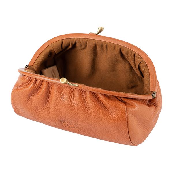 並行輸入 イルビゾンテ  ポーチ ヴァッケッタ C0410 P 145 キャラメル 茶系 爆買 | IL BISONTE | 03