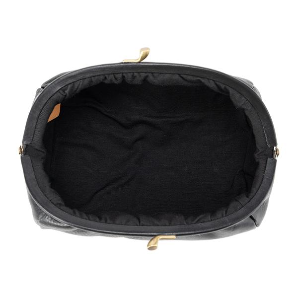 並行輸入 イルビゾンテ  ポーチ ヴァッケッタ C0410 P 153 ブラック 黒 爆買 | IL BISONTE | 04