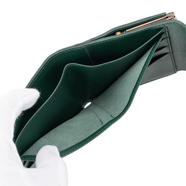 並行輸入 イルビゾンテ  2つ折り財布 ヴァッケッタ C0423 EP 1017 ダークグリーン 青緑 爆買 | IL BISONTE | 05