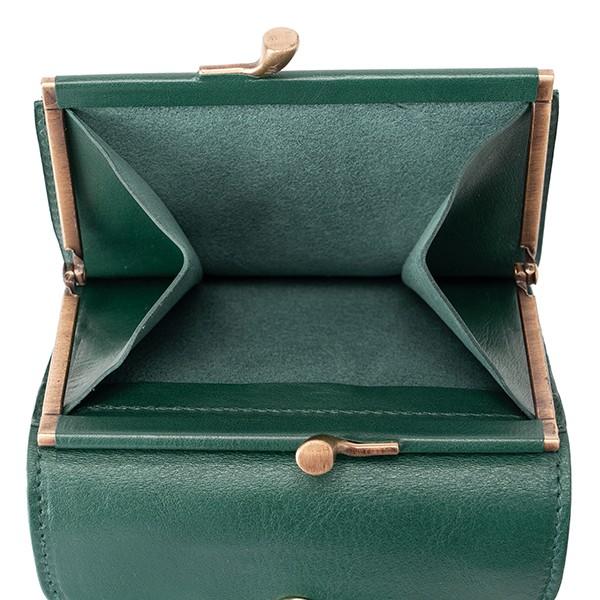 並行輸入 イルビゾンテ  2つ折り財布 ヴァッケッタ C0423 EP 1017 ダークグリーン 青緑 爆買 | IL BISONTE | 06