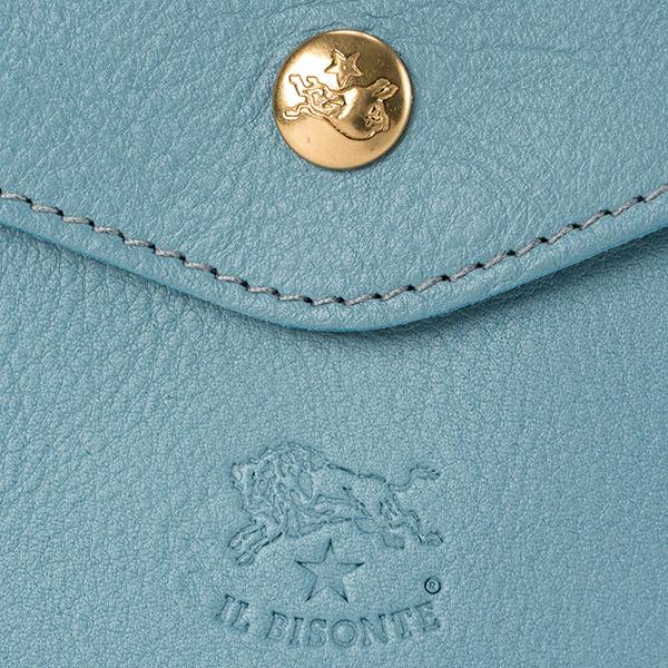 並行輸入 イルビゾンテ  2つ折り財布 ヴァッケッタ C0423 EP 1107 ライトブルー 水色 爆買 | IL BISONTE | 07