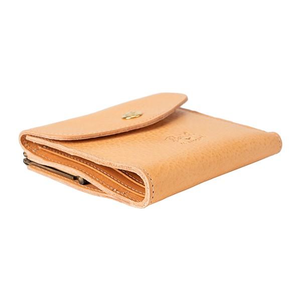 並行輸入 イルビゾンテ  2つ折り財布 ヴァッケッタ C0423 P 120 ナチュラル ベージュ系 爆買 | IL BISONTE | 02