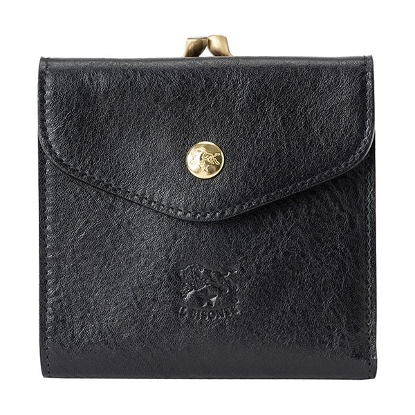 並行輸入 イルビゾンテ  2つ折り財布 ヴァッケッタ C0423 P 153 ブラック 黒 爆買 | IL BISONTE