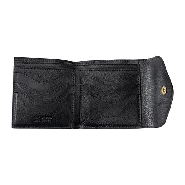 並行輸入 イルビゾンテ  2つ折り財布 ヴァッケッタ C0423 P 153 ブラック 黒 爆買 | IL BISONTE | 03