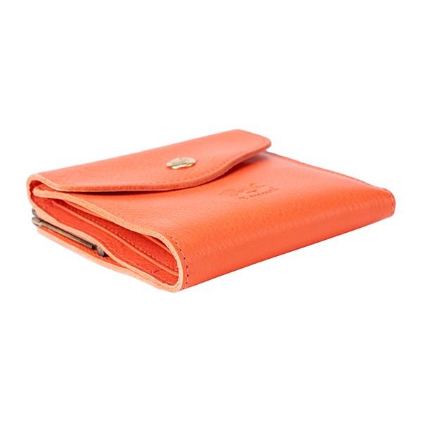 並行輸入 イルビゾンテ  2つ折り財布 ヴァッケッタ C0423 P 166 オレンジ 爆買 | IL BISONTE | 02