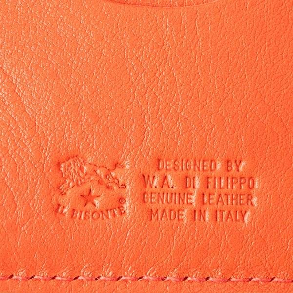 並行輸入 イルビゾンテ  2つ折り財布 ヴァッケッタ C0423 P 166 オレンジ 爆買 | IL BISONTE | 08