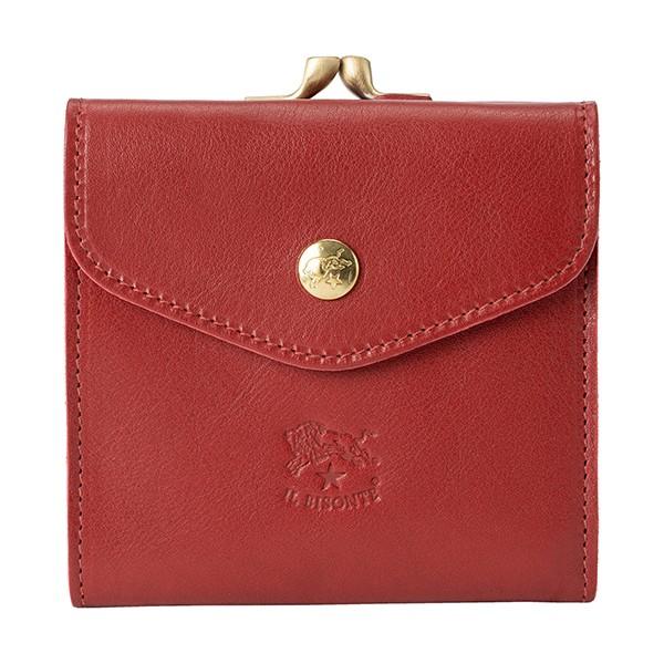 並行輸入 イルビゾンテ 2つ折り財布 IL BISONTE ヴァッケッタ C0423 P 245レディース ダークレッド 赤 | IL BISONTE