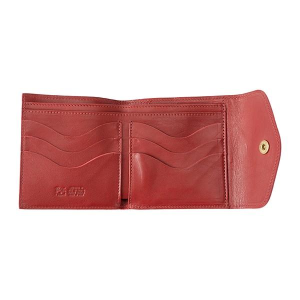 並行輸入 イルビゾンテ 2つ折り財布 IL BISONTE ヴァッケッタ C0423 P 245レディース ダークレッド 赤 | IL BISONTE | 03