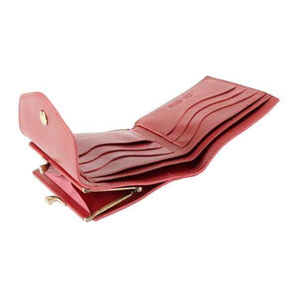 並行輸入 イルビゾンテ 2つ折り財布 IL BISONTE ヴァッケッタ C0423 P 245レディース ダークレッド 赤 | IL BISONTE | 04