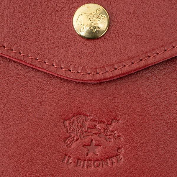 並行輸入 イルビゾンテ 2つ折り財布 IL BISONTE ヴァッケッタ C0423 P 245レディース ダークレッド 赤 | IL BISONTE | 07