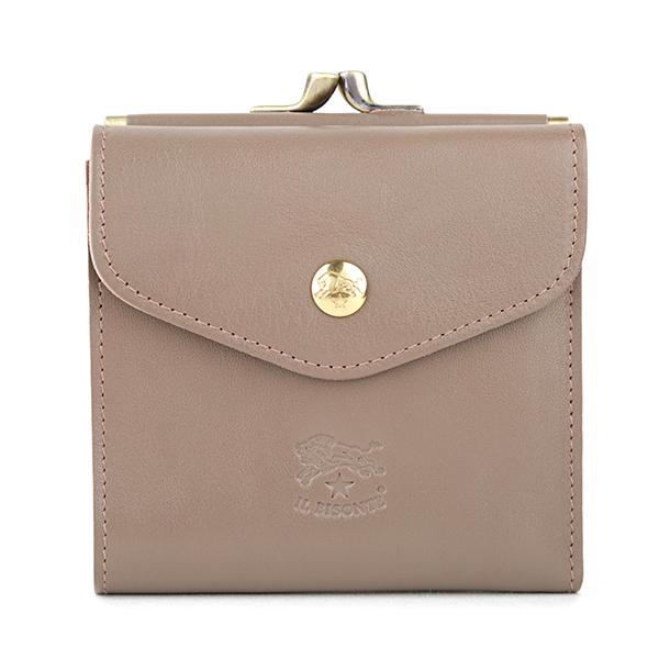 並行輸入 イルビゾンテ  2つ折り財布 ヴァッケッタ C0423P618 SMW011 PV0005 GY103 グレージュ 爆買 | IL BISONTE