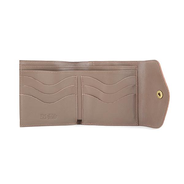 並行輸入 イルビゾンテ  2つ折り財布 ヴァッケッタ C0423P618 SMW011 PV0005 GY103 グレージュ 爆買 | IL BISONTE | 03