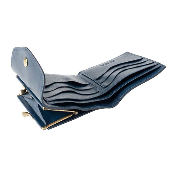 並行輸入 イルビゾンテ 2つ折り財布 IL BISONTE ヴァッケッタ C0423 P 866レディース ネイビーブルー 青 | IL BISONTE | 04