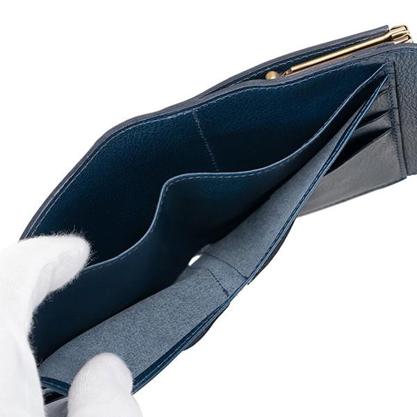 並行輸入 イルビゾンテ 2つ折り財布 IL BISONTE ヴァッケッタ C0423 P 866レディース ネイビーブルー 青 | IL BISONTE | 05