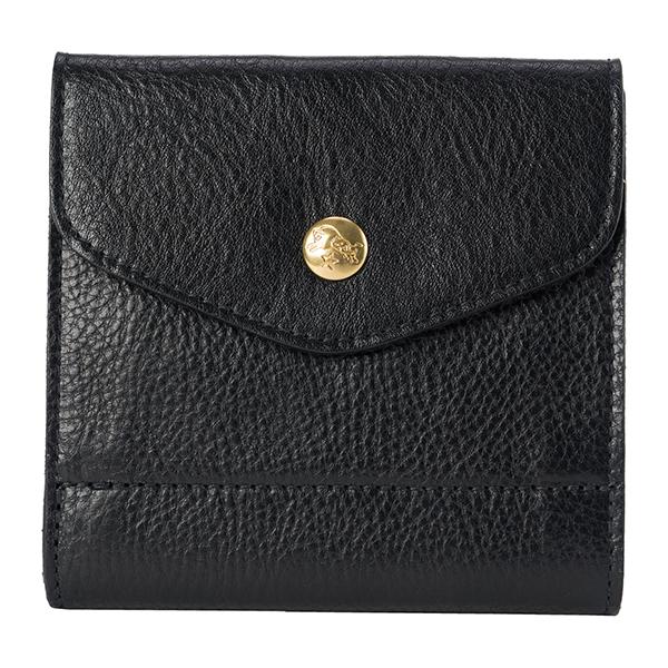 並行輸入 イルビゾンテ 2つ折り財布 IL BISONTE ヴァッケッタ C0424 P 153ユニセックス ブラック 黒 | IL BISONTE | 01