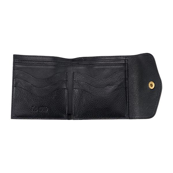 並行輸入 イルビゾンテ 2つ折り財布 IL BISONTE ヴァッケッタ C0424 P 153ユニセックス ブラック 黒 | IL BISONTE | 03