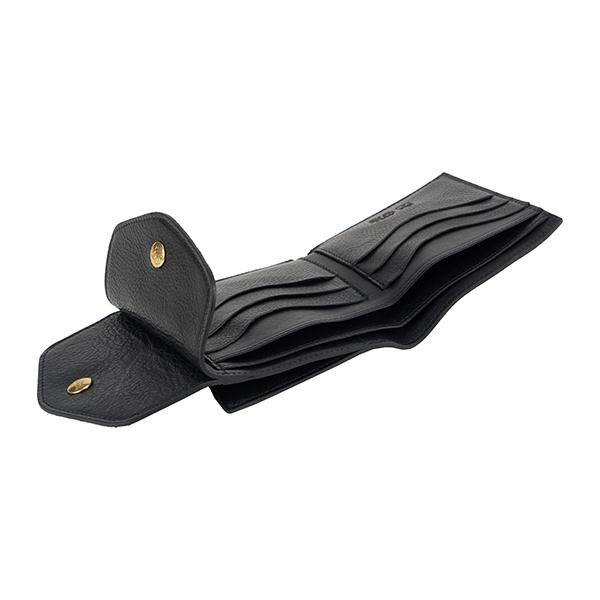 並行輸入 イルビゾンテ 2つ折り財布 IL BISONTE ヴァッケッタ C0424 P 153ユニセックス ブラック 黒 | IL BISONTE | 04